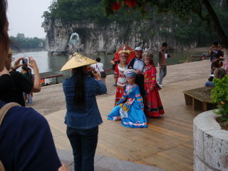 locals posing for pictures