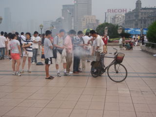 food vendor on Bund