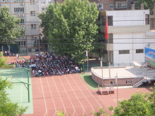 School evacuees